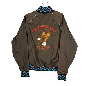 Vintage Country Western Music Eagle Bomber Jacket The Eagles Nest Small